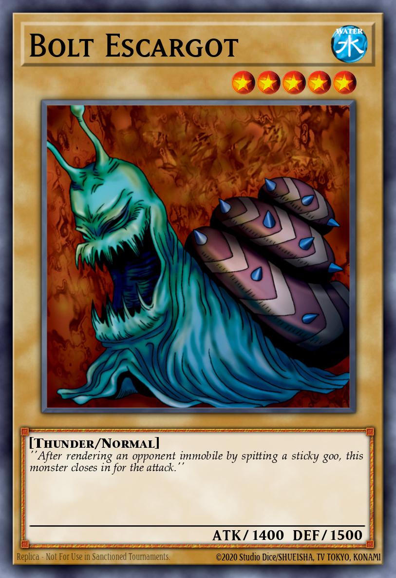 Bolt Escargot Yu-Gi-Oh card