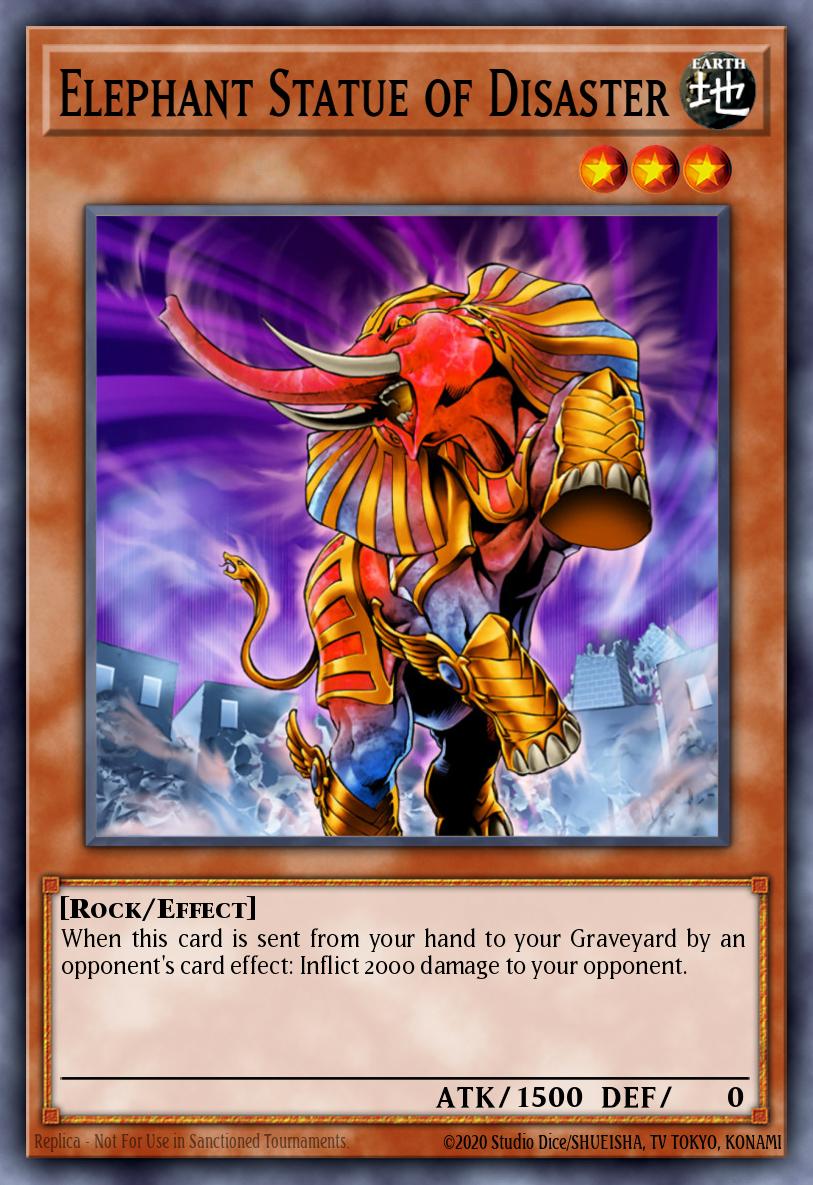 Elephant Statue of Disaster Yu-Gi-Oh card