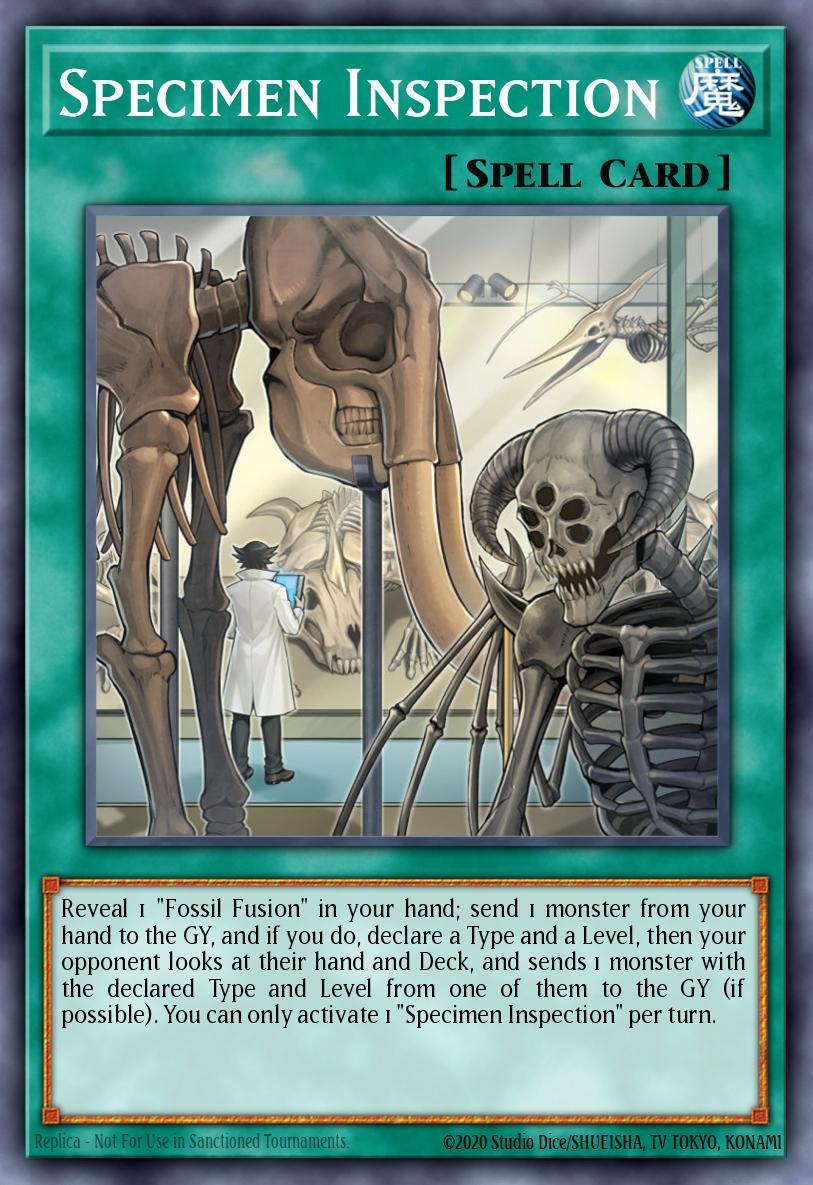 Specimen Inspection Yu-Gi-Oh card