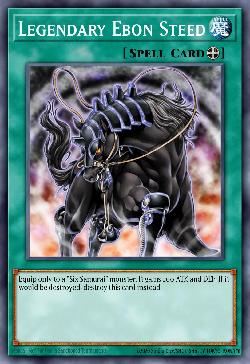 Legendary Ebon Steed Yu-Gi-Oh card