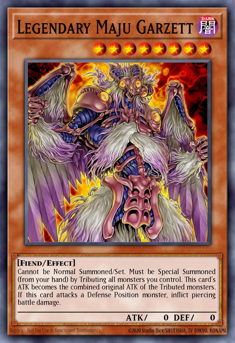 Legendary Maju Garzett Yu-Gi-Oh card