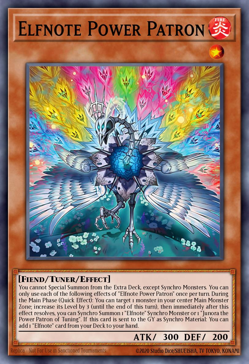 Elfnote Power Patron Yu-Gi-Oh card
