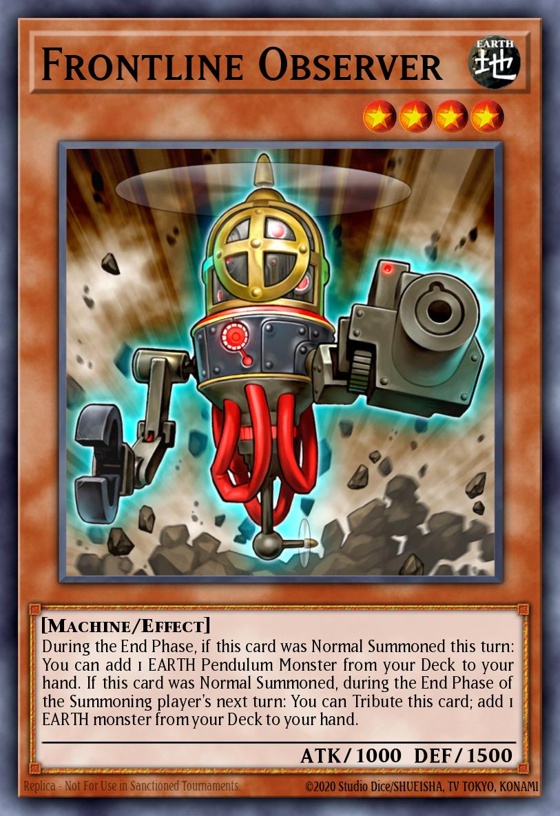 Frontline Observer Yu-Gi-Oh card