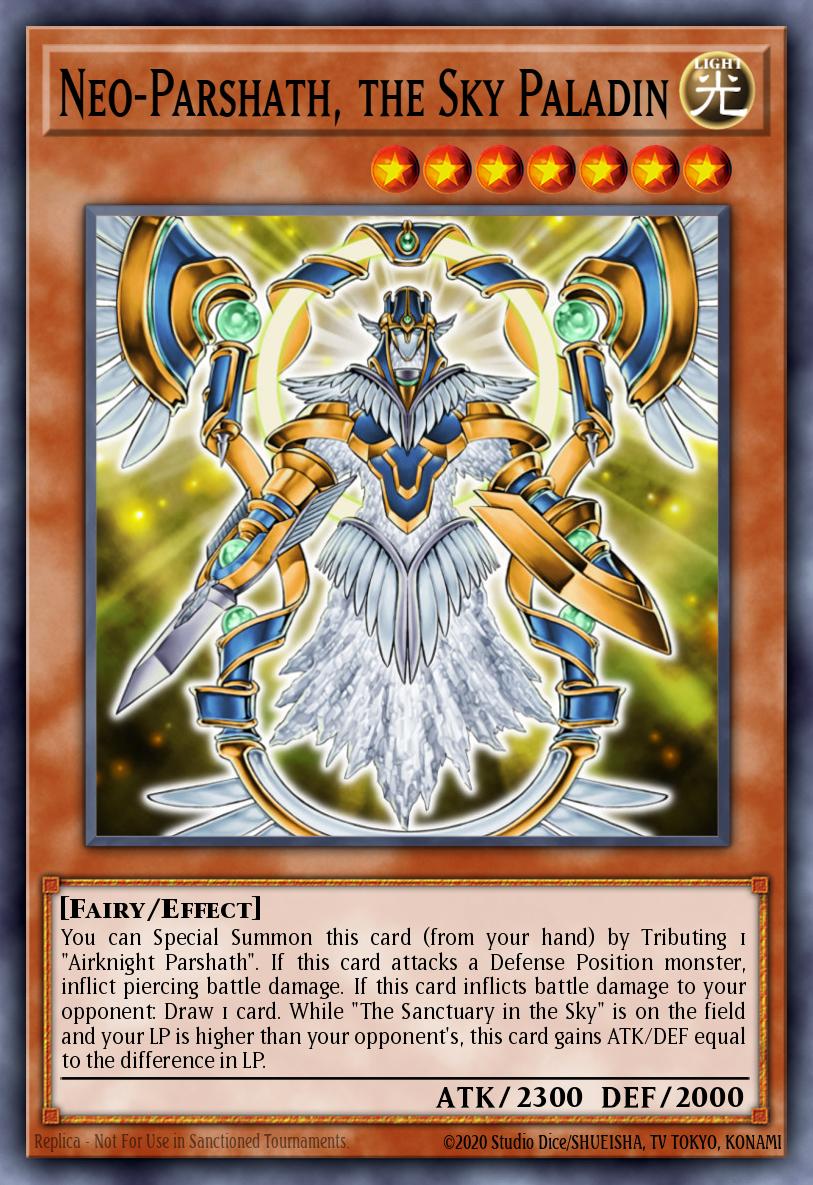 Neo-Parshath, the Sky Paladin Yu-Gi-Oh card