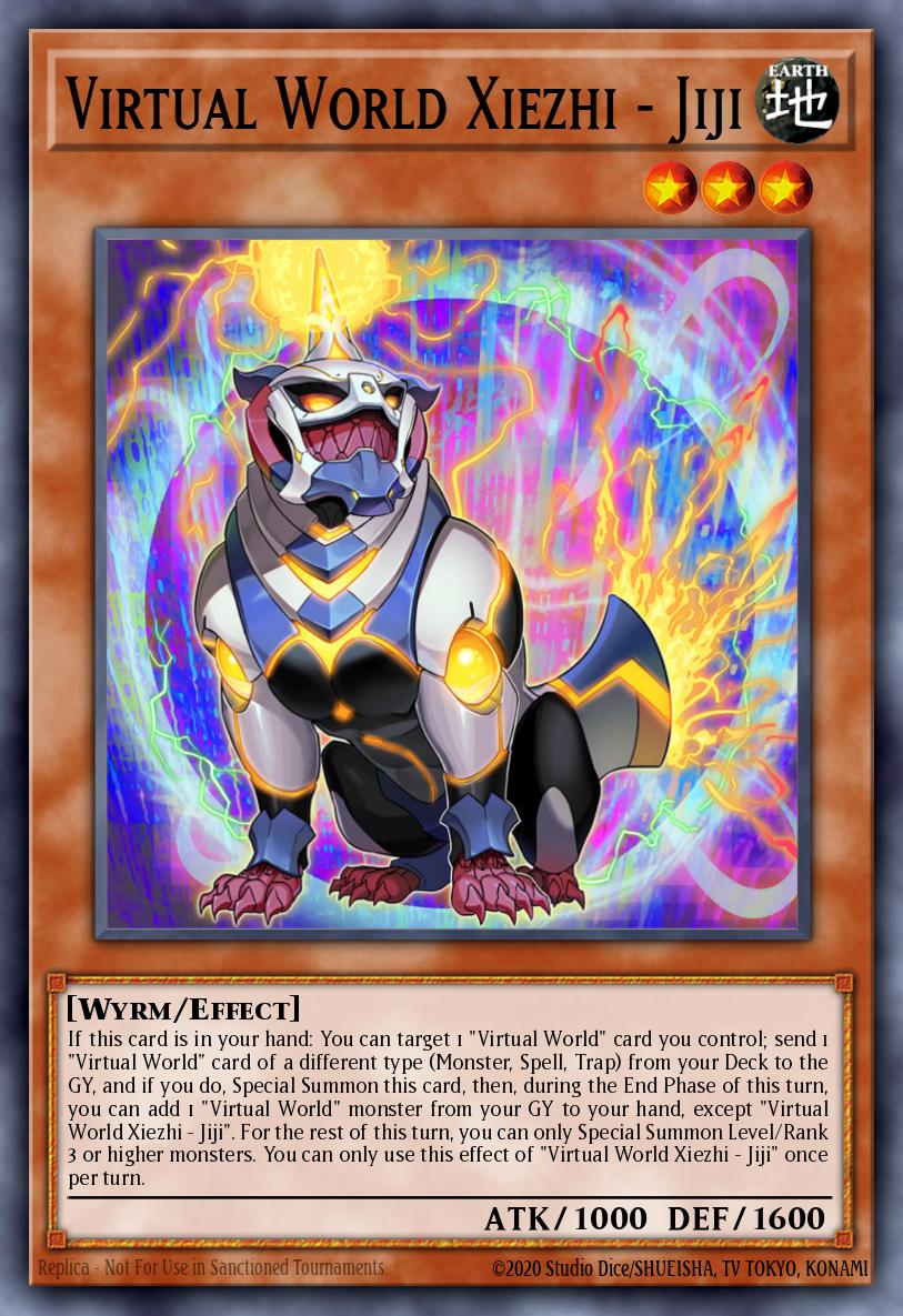 Virtual World Xiezhi - Jiji Yu-Gi-Oh card