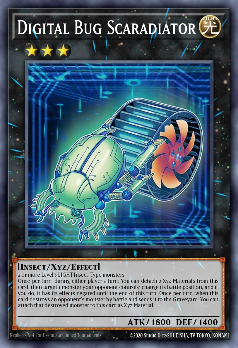 Digital Bug Scaradiator Yu-Gi-Oh card