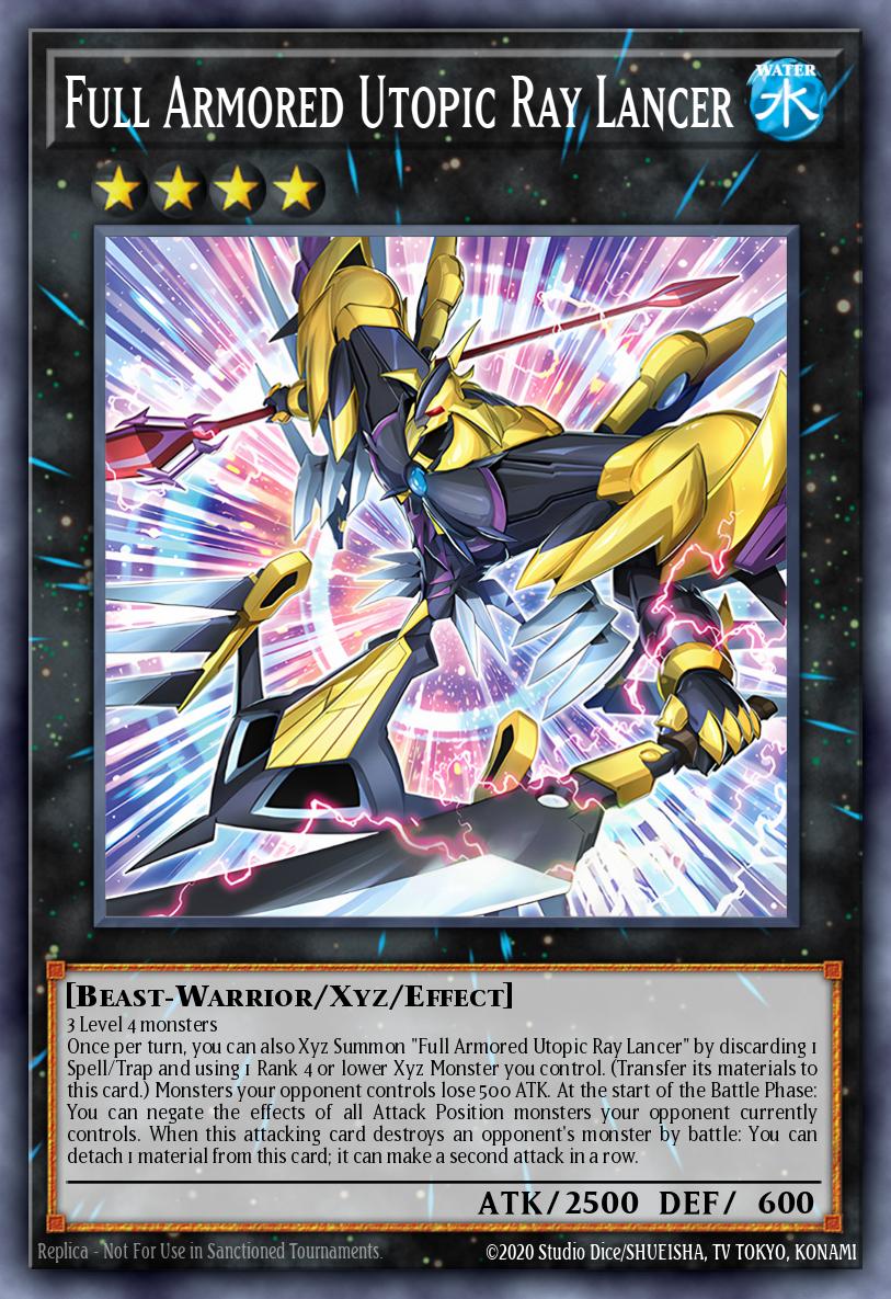 Full Armored Utopic Ray Lancer Yu-Gi-Oh card