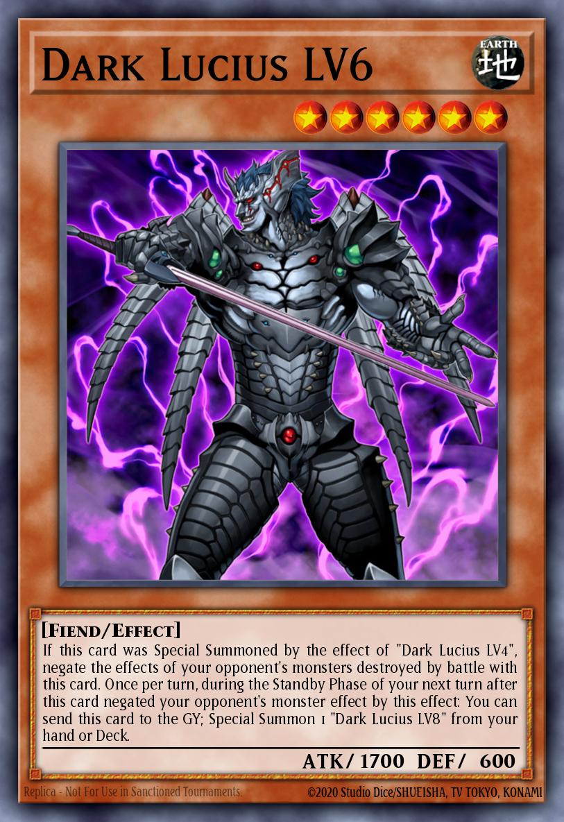 Dark Lucius LV6 Yu-Gi-Oh card