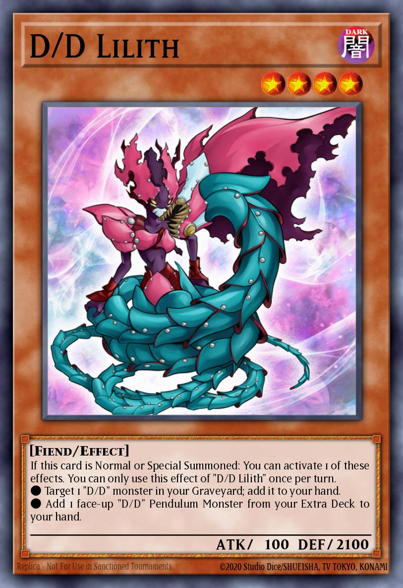 D/D Lilith Yu-Gi-Oh card