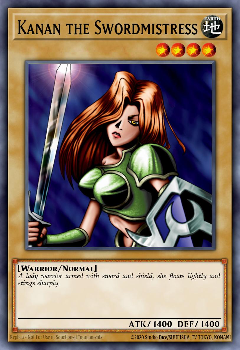 Kanan the Swordmistress Yu-Gi-Oh card