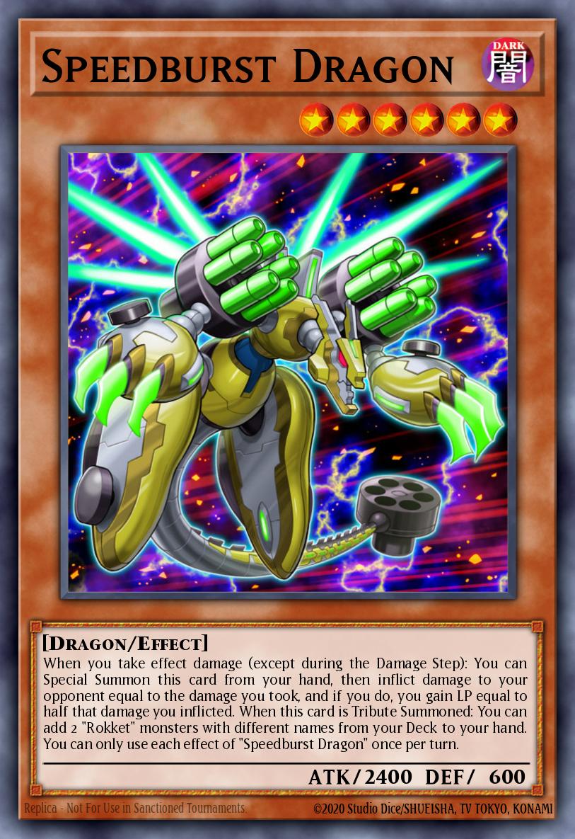 Speedburst Dragon Yu-Gi-Oh card