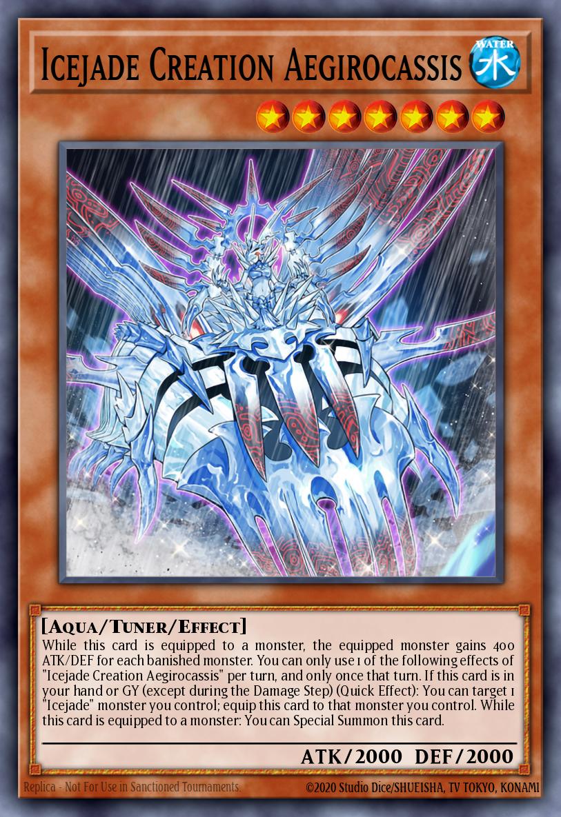 Icejade Creation Aegirocassis Yu-Gi-Oh card