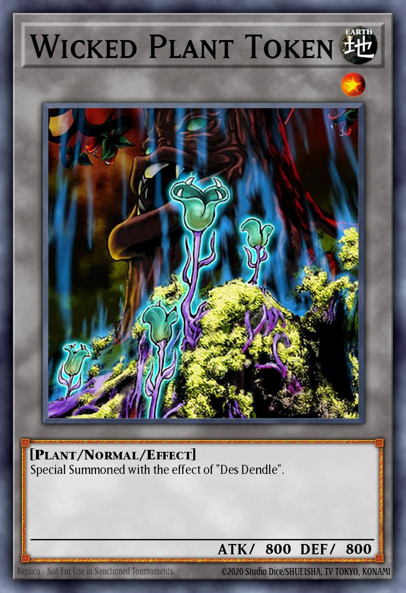 Wicked Plant Token Yu-Gi-Oh card