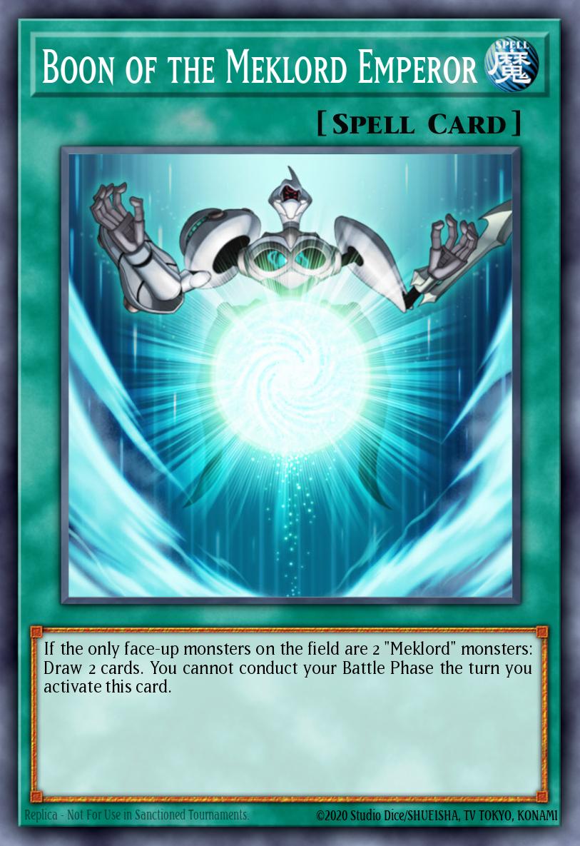 Boon of the Meklord Emperor Yu-Gi-Oh card