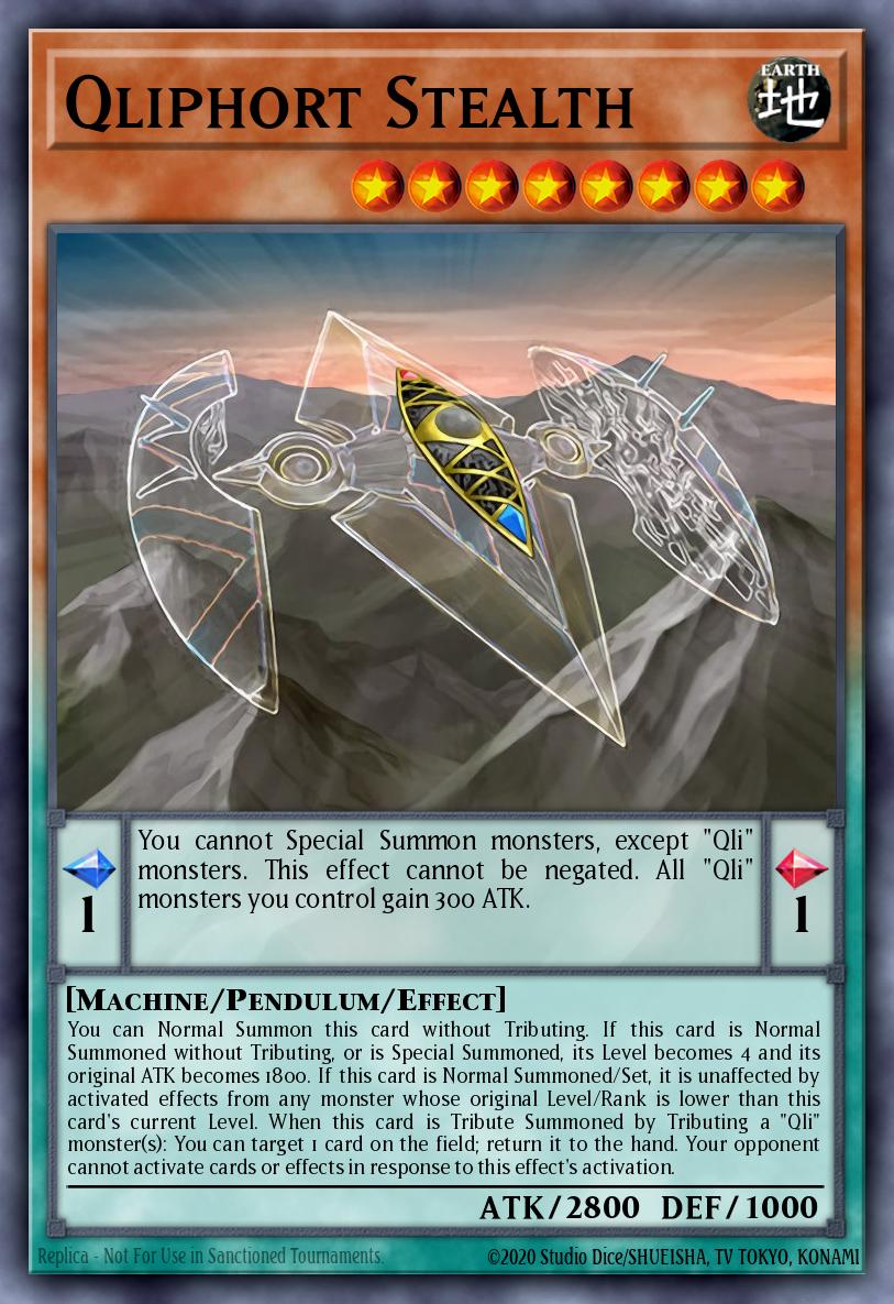 Qliphort Stealth Yu-Gi-Oh card
