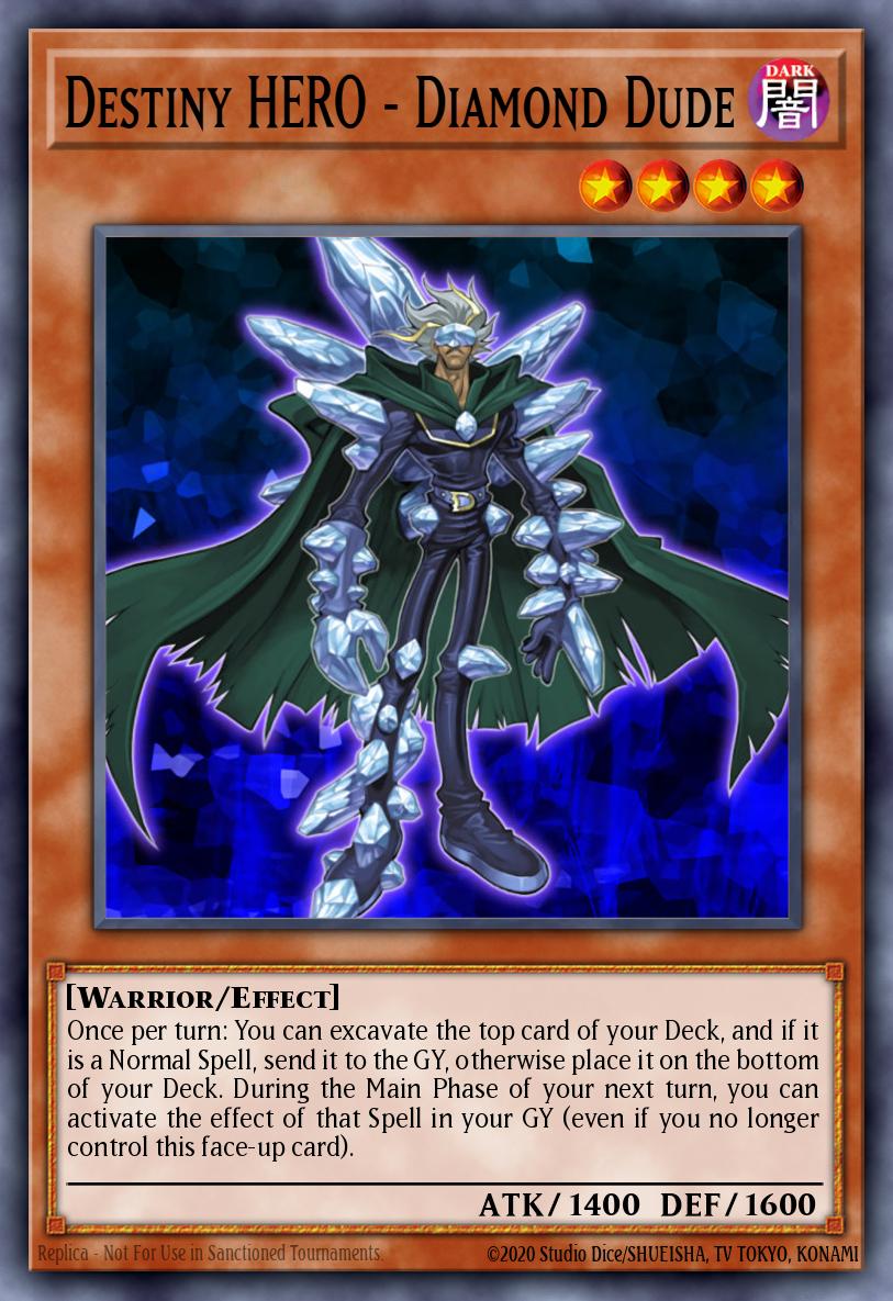 Destiny HERO - Diamond Dude Yu-Gi-Oh card