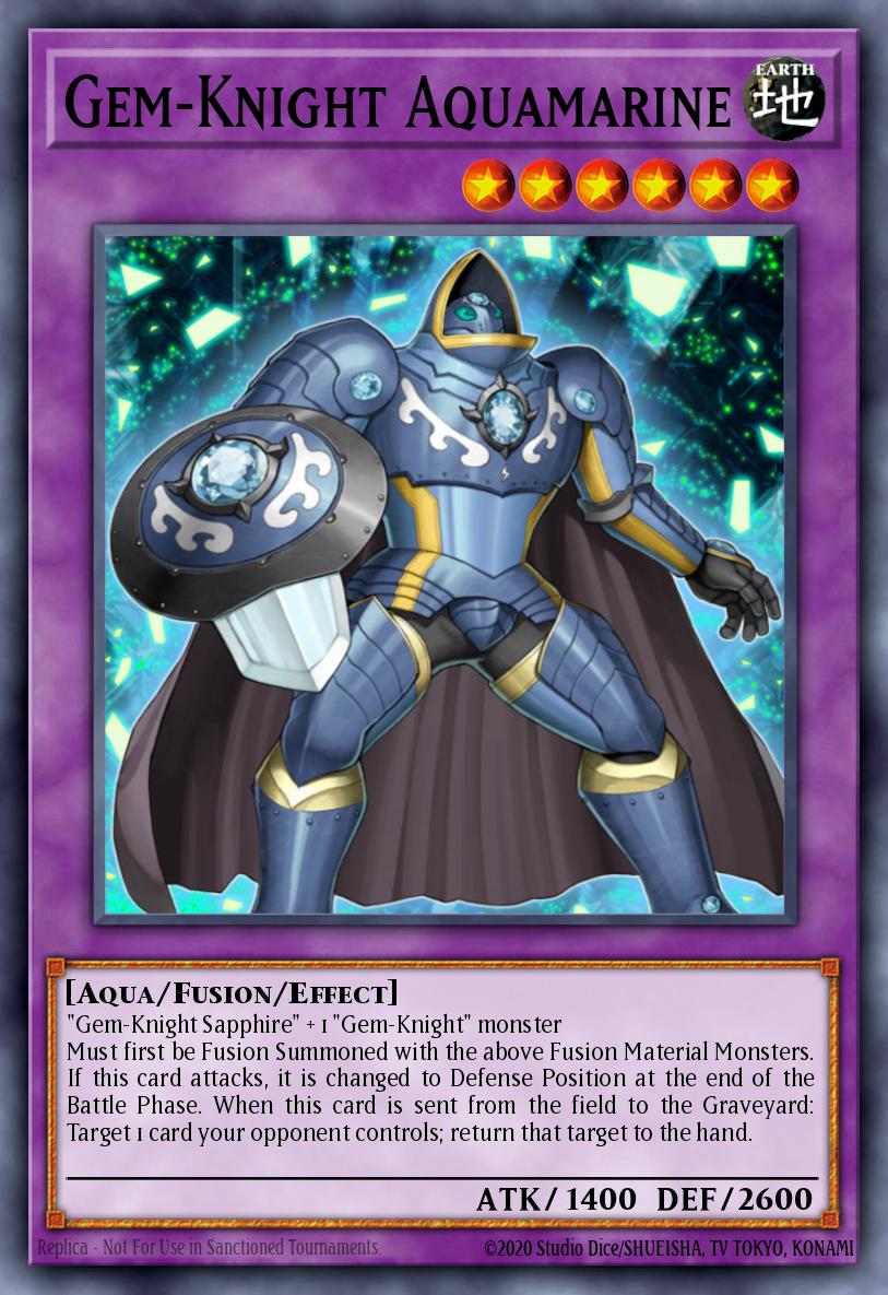 Gem-Knight Aquamarine Yu-Gi-Oh card