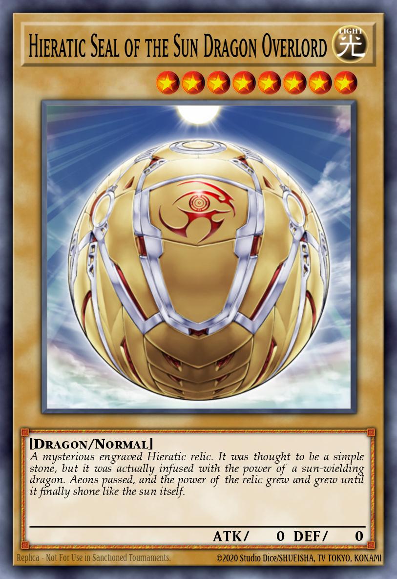 Hieratic Seal of the Sun Dragon Overlord Yu-Gi-Oh card