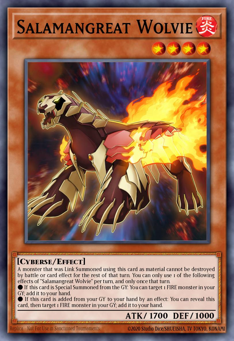 Salamangreat Wolvie Yu-Gi-Oh card
