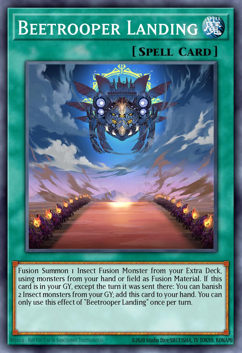 Beetrooper Landing Yu-Gi-Oh card