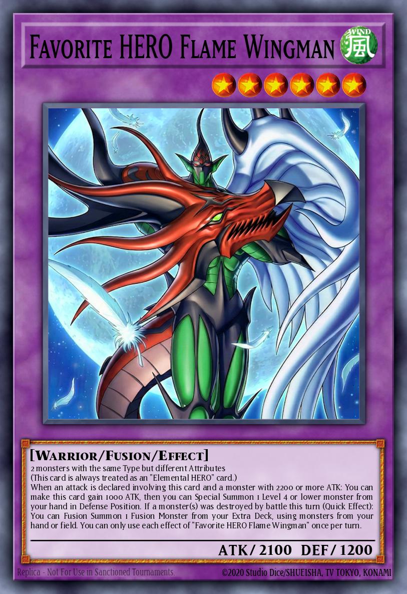 Favorite HERO Flame Wingman Yu-Gi-Oh card