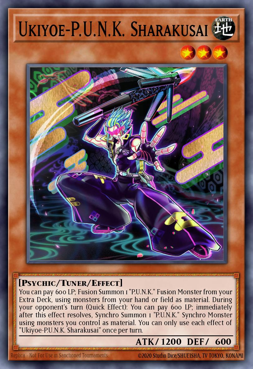 Ukiyoe-P.U.N.K. Sharakusai Yu-Gi-Oh card