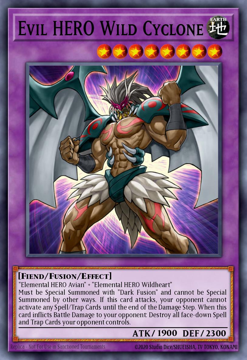 Evil HERO Wild Cyclone Yu-Gi-Oh card