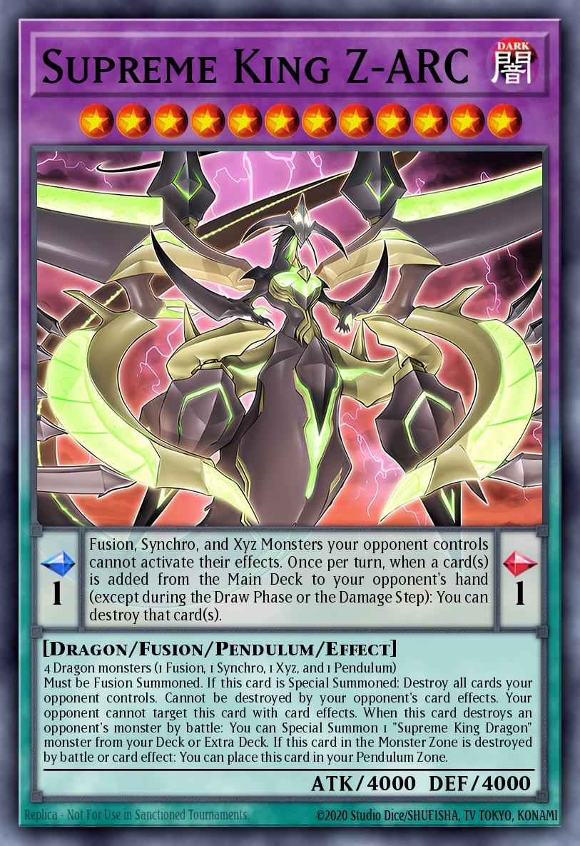 Supreme King Z-ARC Yu-Gi-Oh card