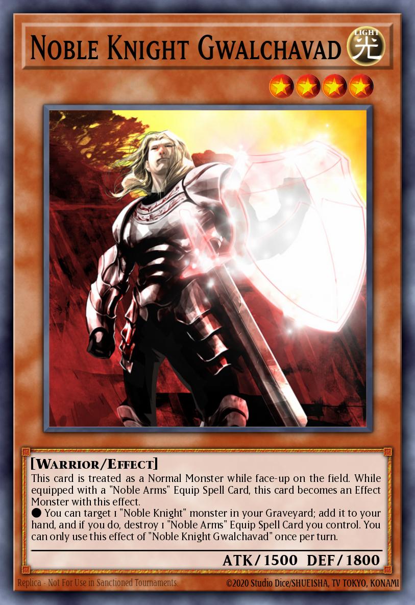 Noble Knight Gwalchavad Yu-Gi-Oh card