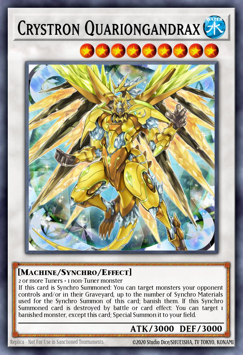 Crystron Quariongandrax Yu-Gi-Oh card