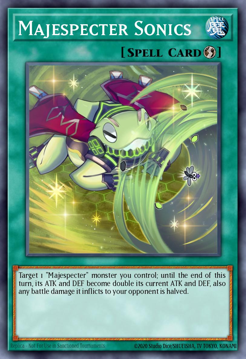 Majespecter Sonics Yu-Gi-Oh card