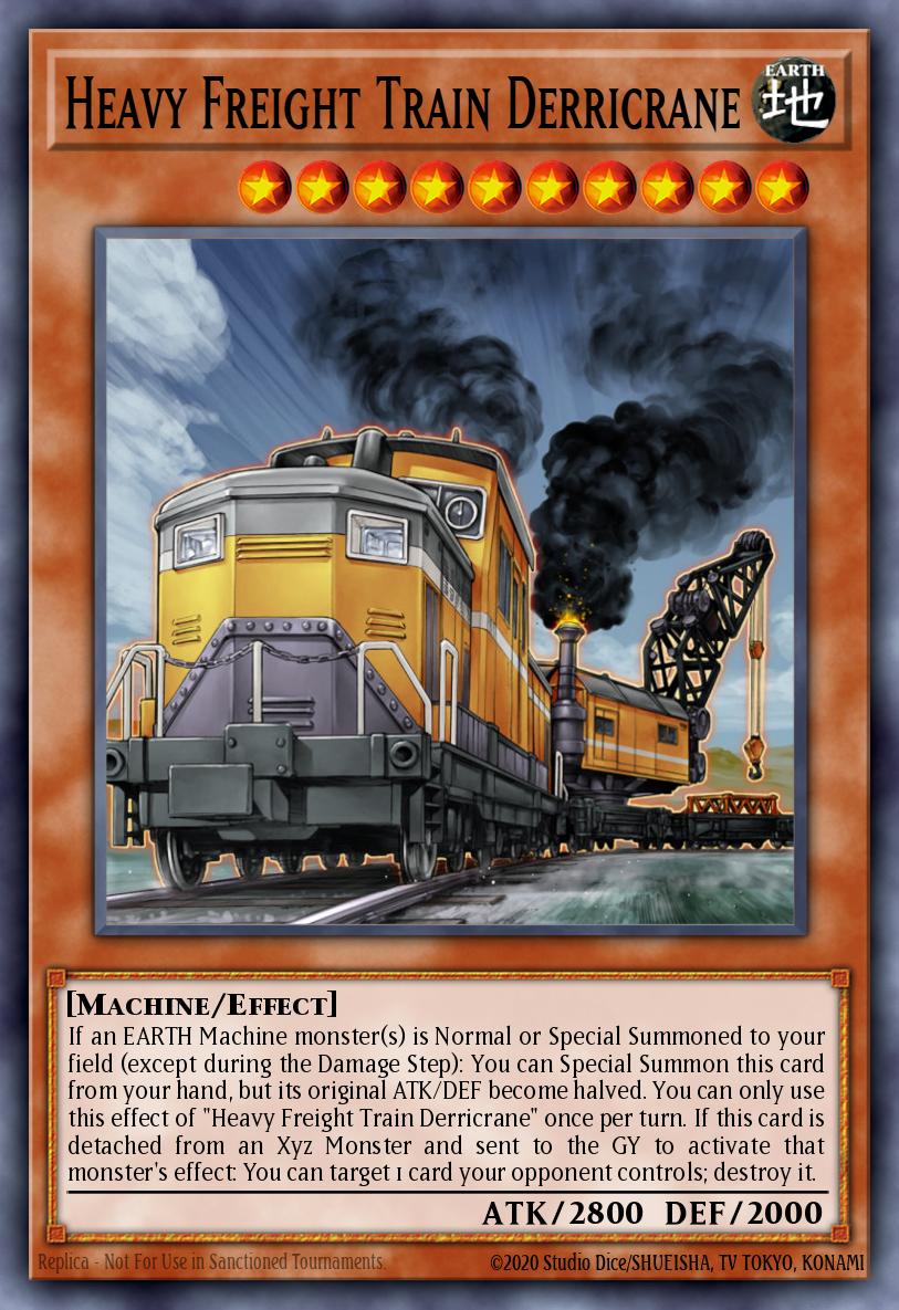 Heavy Freight Train Derricrane Yu-Gi-Oh card
