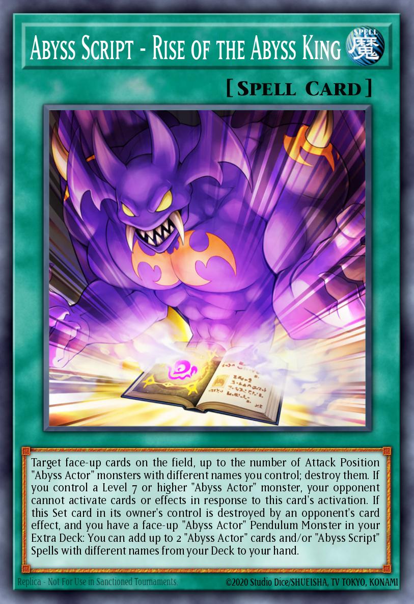 Abyss Script - Rise of the Abyss King Yu-Gi-Oh card