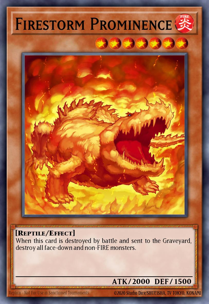 Firestorm Prominence Yu-Gi-Oh card