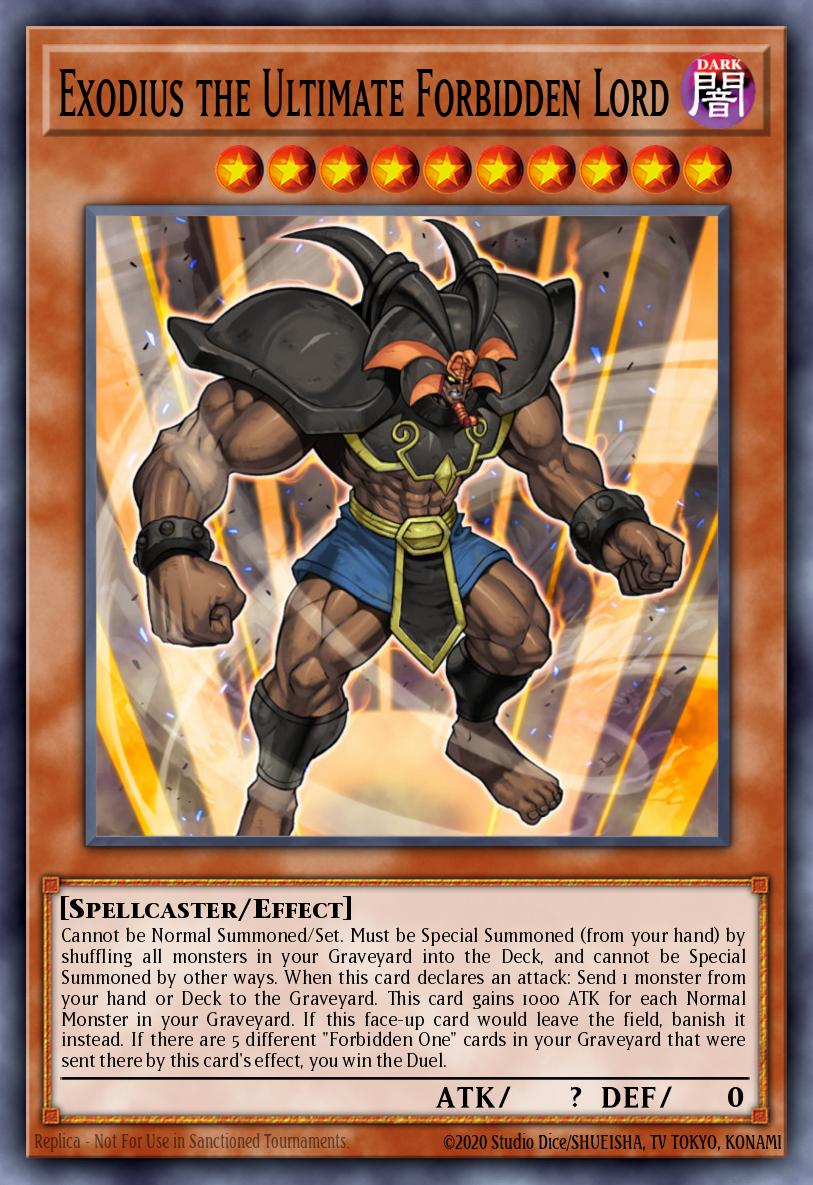 Exodius the Ultimate Forbidden Lord Yu-Gi-Oh card