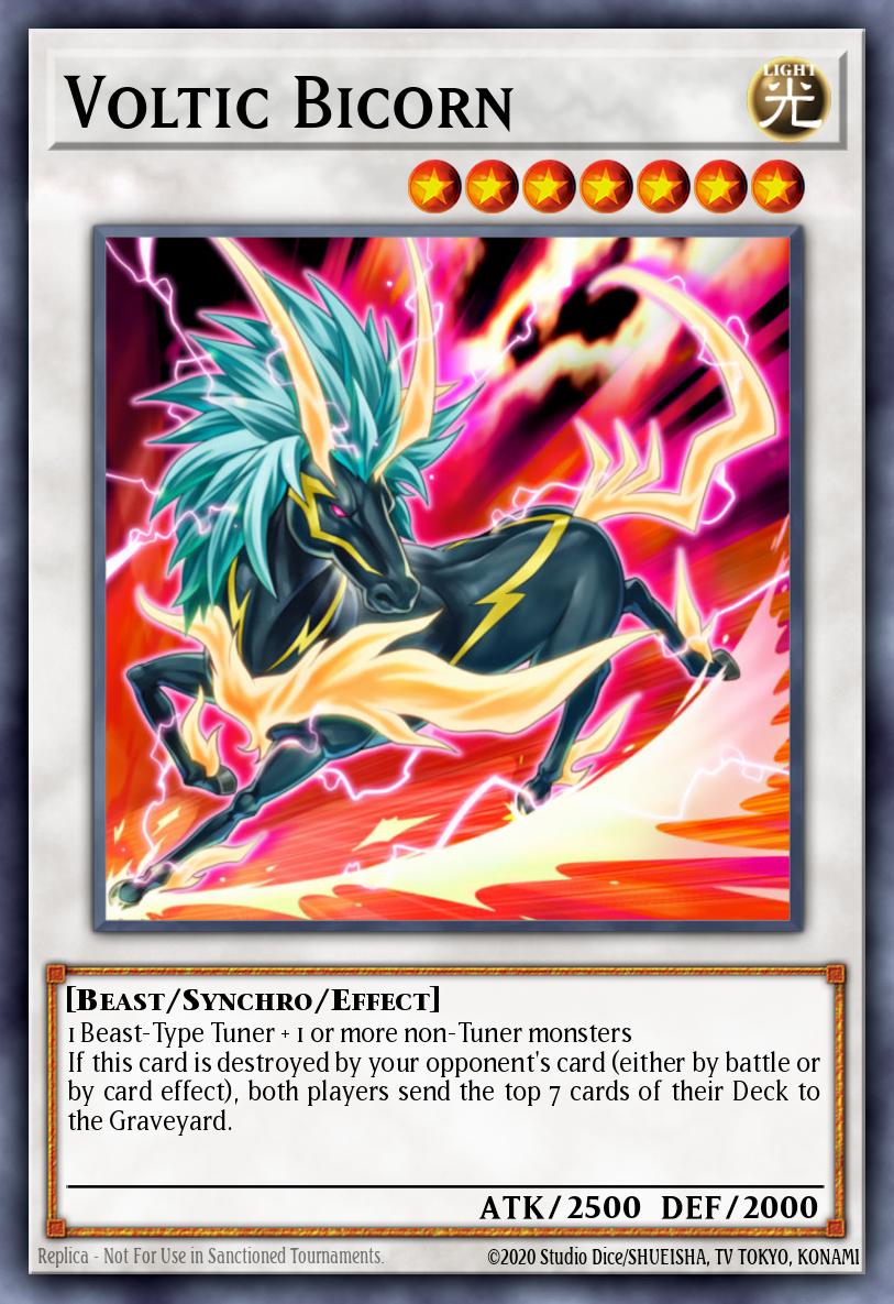 Voltic Bicorn Yu-Gi-Oh card