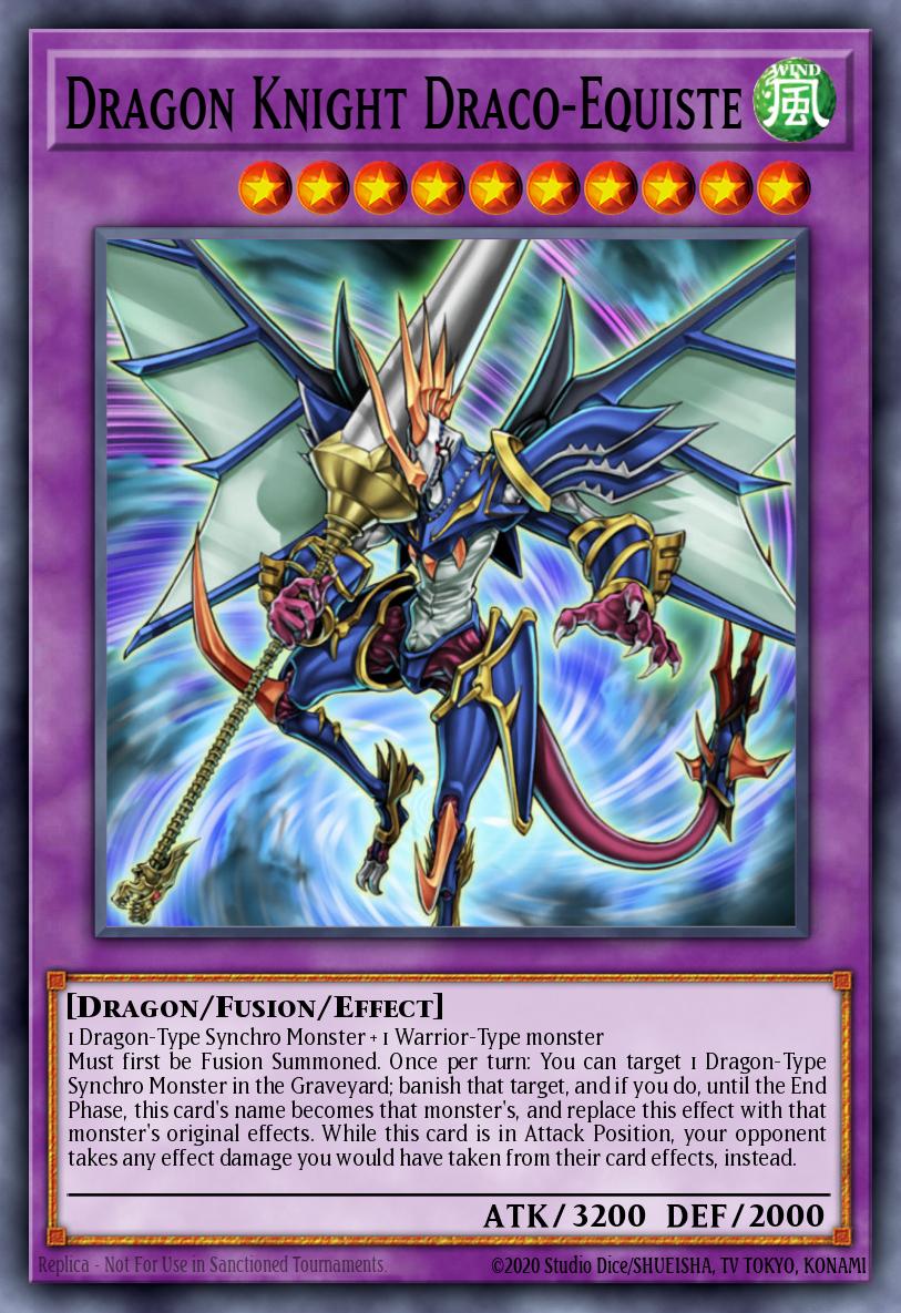 Dragon Knight Draco-Equiste Yu-Gi-Oh card