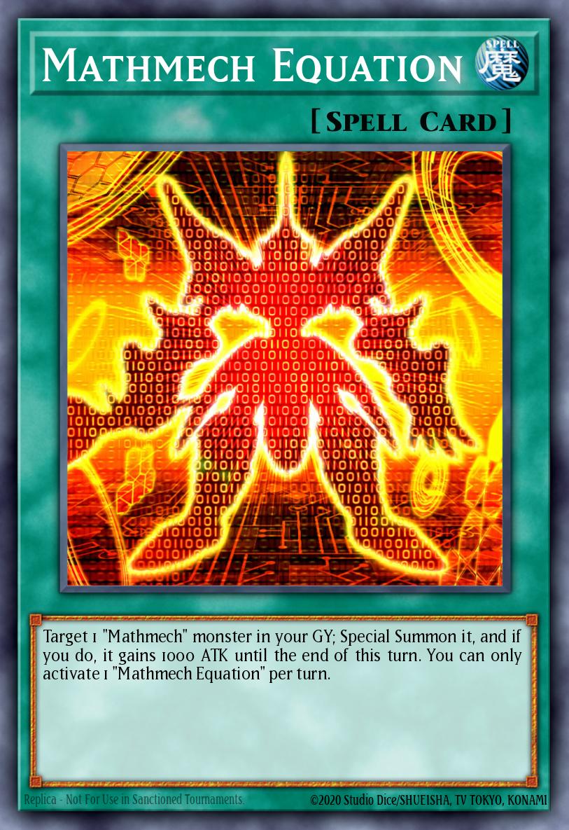 Mathmech Equation Yu-Gi-Oh card