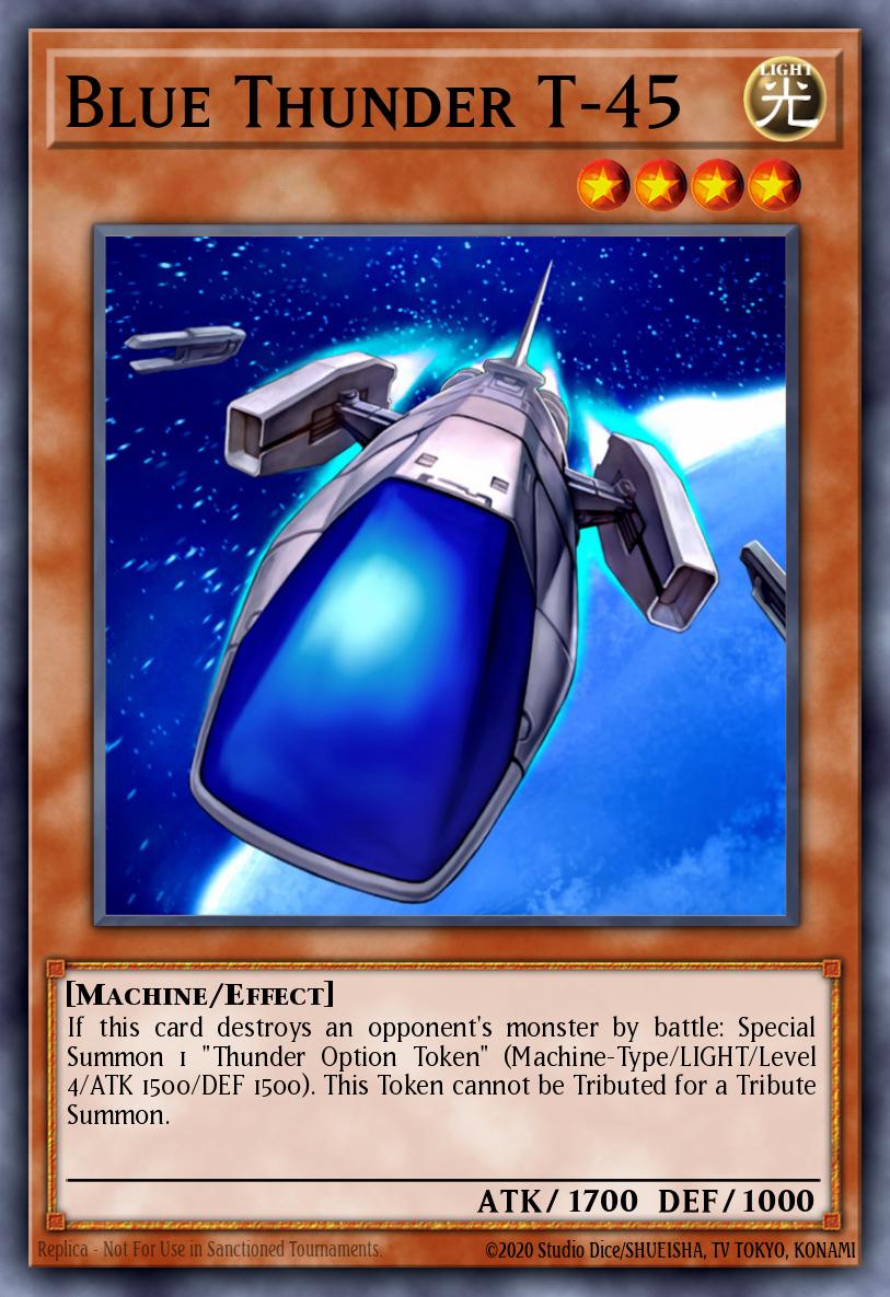Blue Thunder T-45 Yu-Gi-Oh card