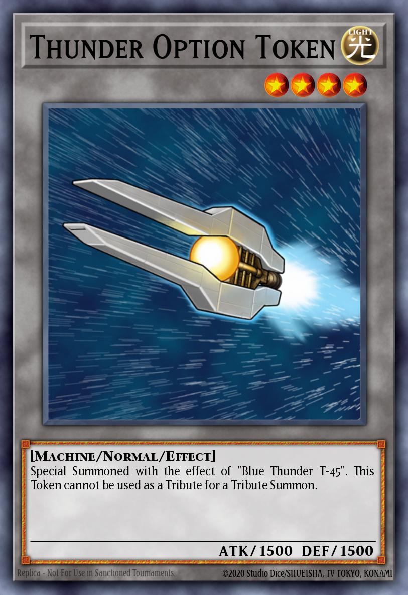 Thunder Option Token Yu-Gi-Oh card