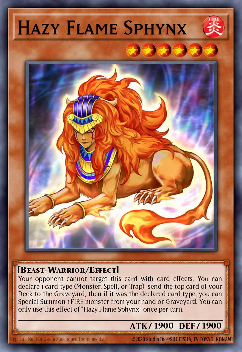 Hazy Flame Sphynx Yu-Gi-Oh card