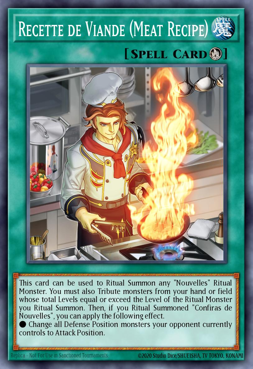 Recette de Viande (Meat Recipe) Yu-Gi-Oh card