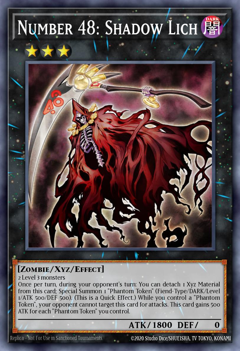 Number 48: Shadow Lich Yu-Gi-Oh card