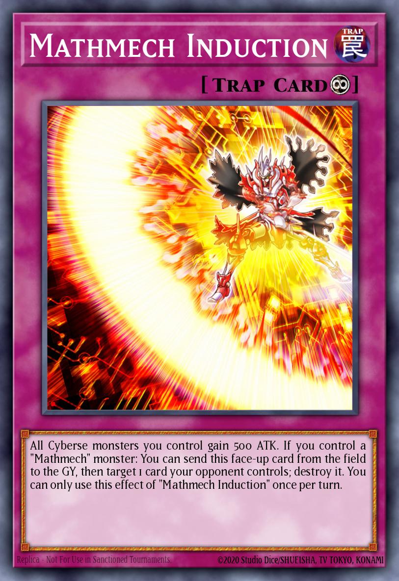 Mathmech Induction Yu-Gi-Oh card