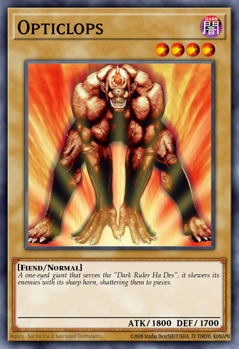 Opticlops Yu-Gi-Oh card