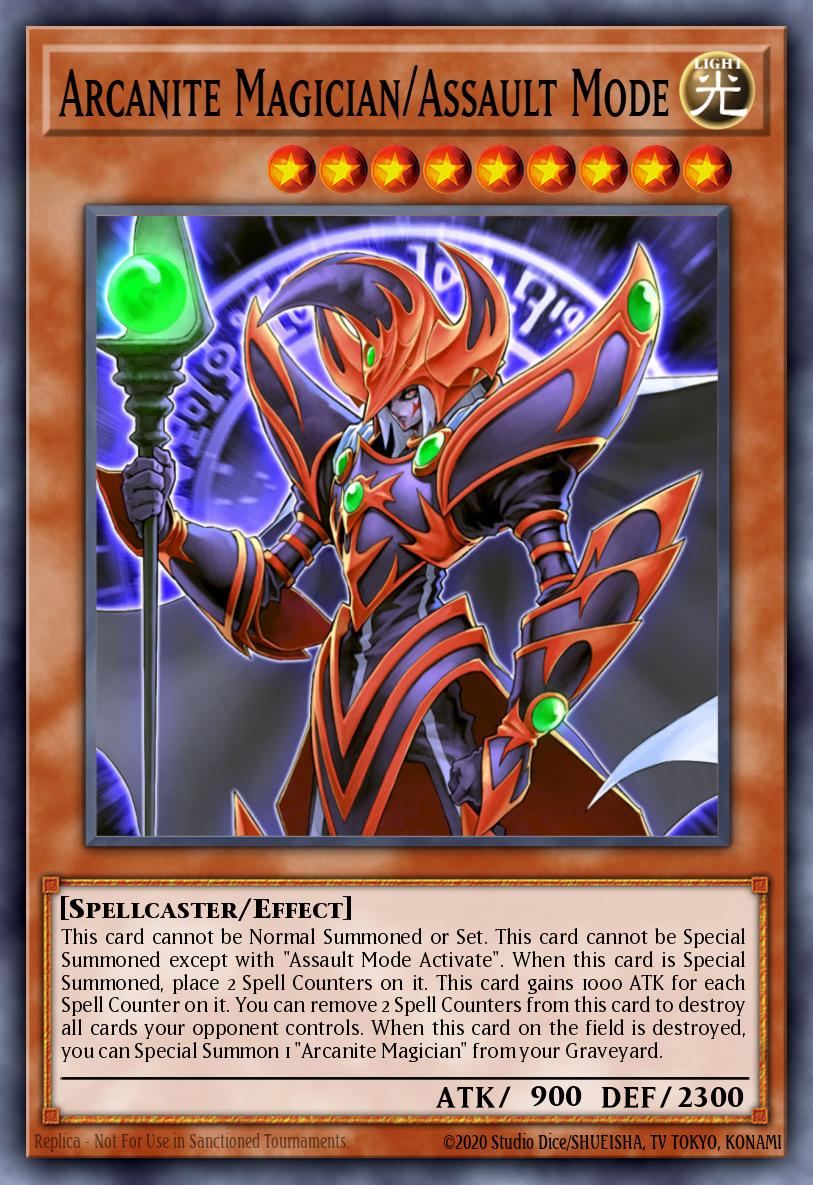 Arcanite Magician/Assault Mode Yu-Gi-Oh card