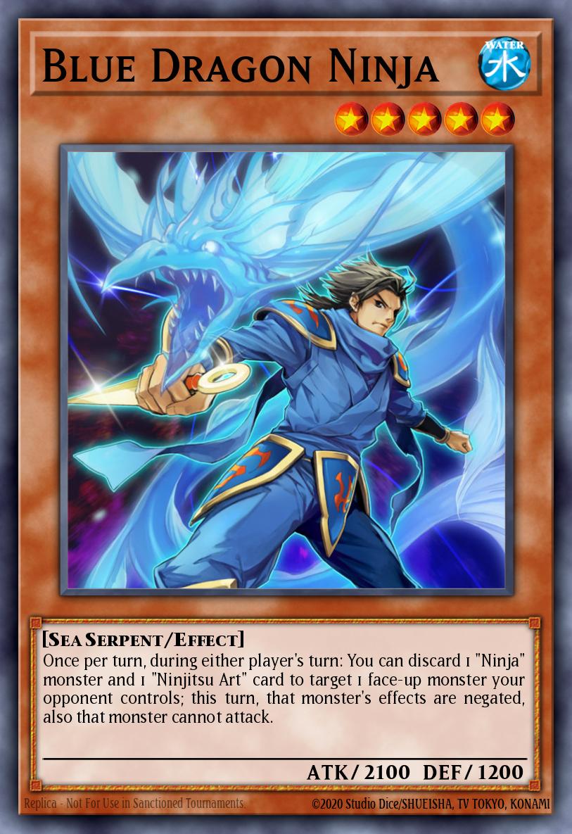 Blue Dragon Ninja Yu-Gi-Oh card