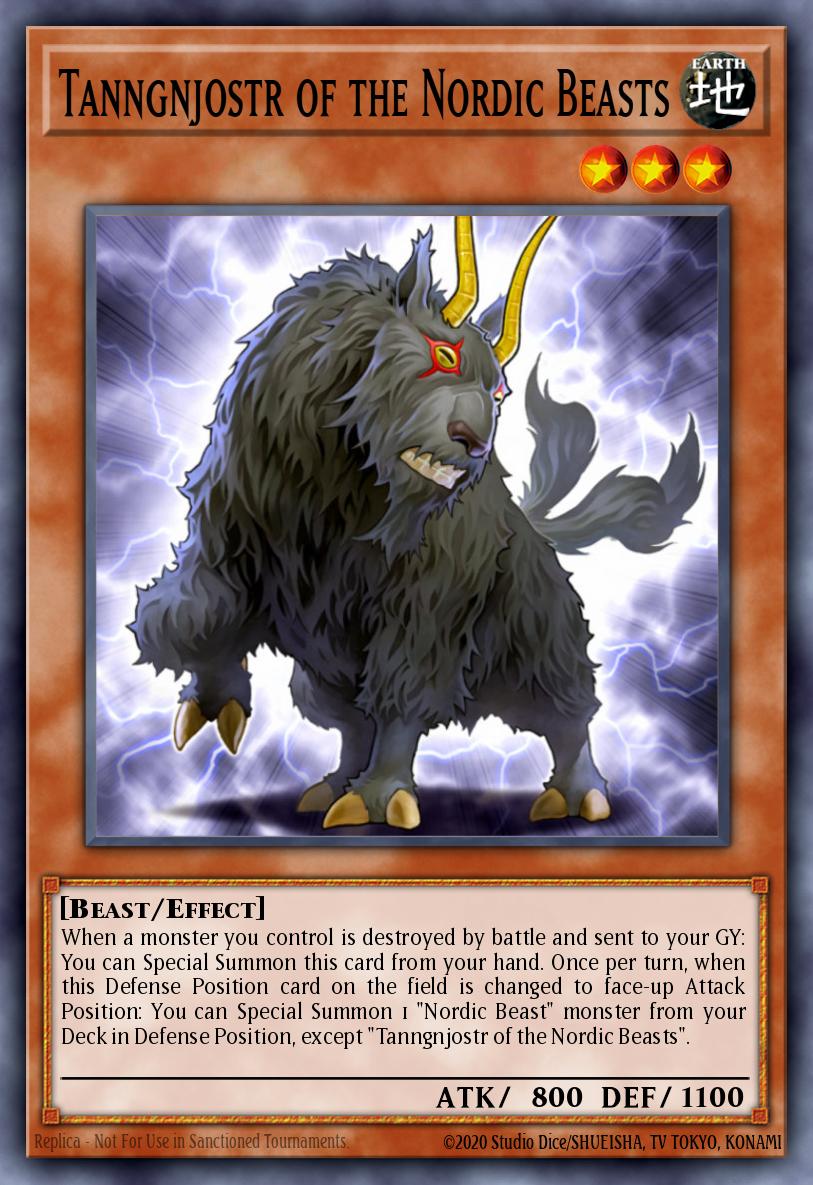Tanngnjostr of the Nordic Beasts Yu-Gi-Oh card