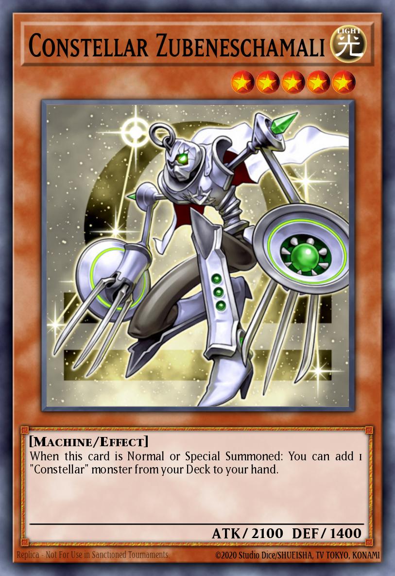 Constellar Zubeneschamali Yu-Gi-Oh card