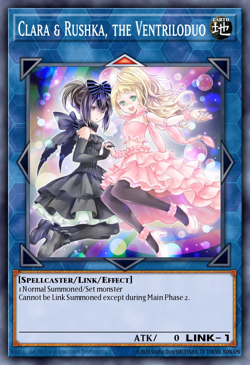 Clara & Rushka, the Ventriloduo Yu-Gi-Oh card